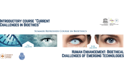 17th SUMMER COURSE IN BIOETHICS. Human Enhancement: Bioethical Challenges of Emerging Technologies