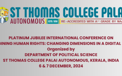 Serena Montefusco as a keynote speaker at Platinum Jubilee International Conference – St Thomas College Palai (Autonomous), Kerala, India.